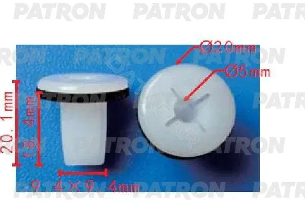 Клипсы, фиксаторы, зажимы PATRON P37-1670