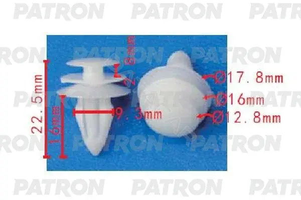 Клипсы, фиксаторы, зажимы PATRON P37-1672