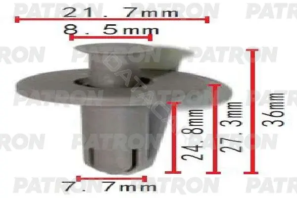 Клипсы, фиксаторы, зажимы PATRON P37-1673