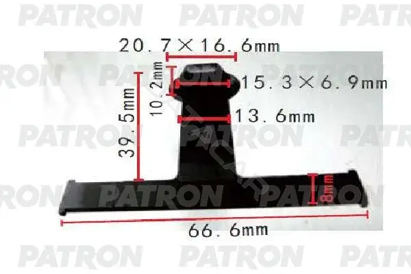 Клипсы, фиксаторы, зажимы PATRON P37-1683