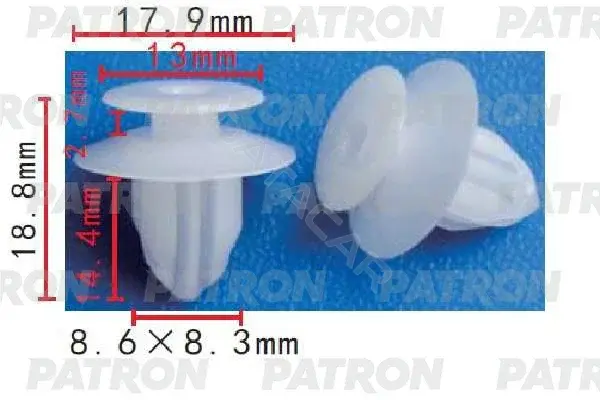 Клипсы, фиксаторы, зажимы PATRON P37-1684