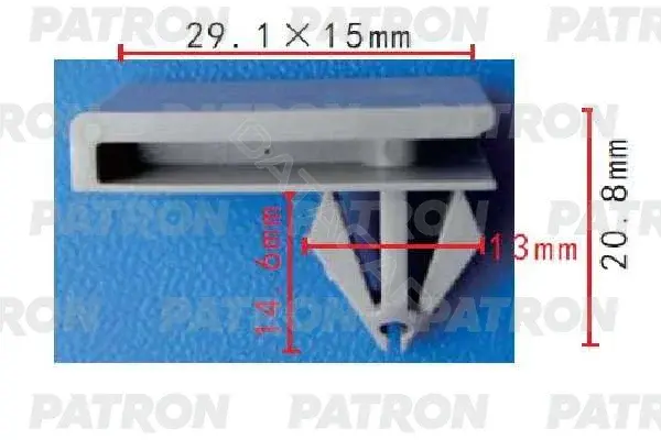 Клипсы, фиксаторы, зажимы PATRON P37-1686