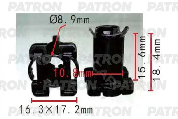 Клипсы, фиксаторы, зажимы PATRON P37-1689
