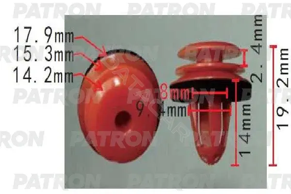 Клипсы, фиксаторы, зажимы PATRON P37-1695