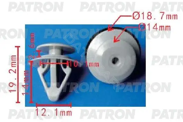 Клипсы, фиксаторы, зажимы PATRON P37-1697