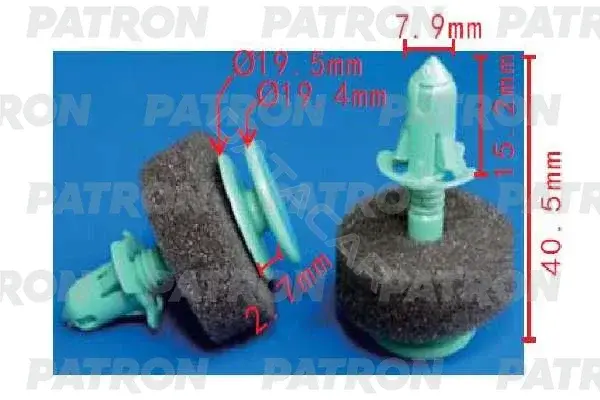 Клипсы, фиксаторы, зажимы PATRON P37-1698