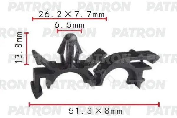Клипсы, фиксаторы, зажимы PATRON P37-1709