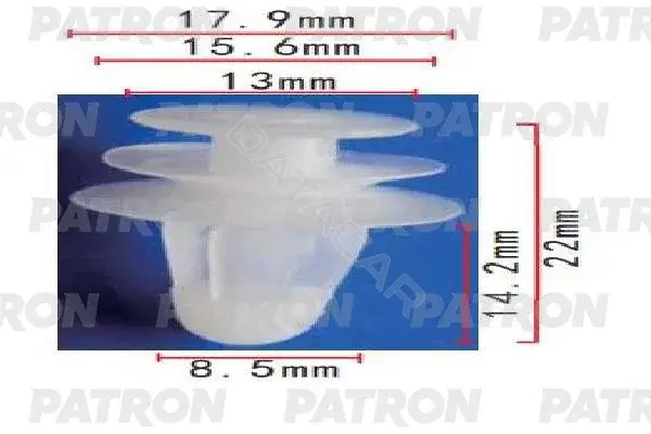 Клипсы, фиксаторы, зажимы PATRON P37-1710