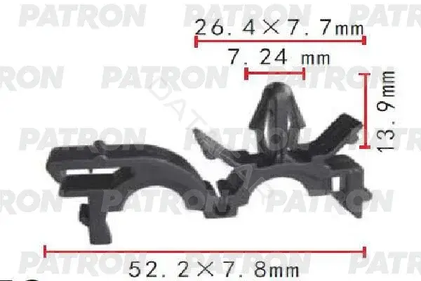 Клипсы, фиксаторы, зажимы PATRON P37-1712
