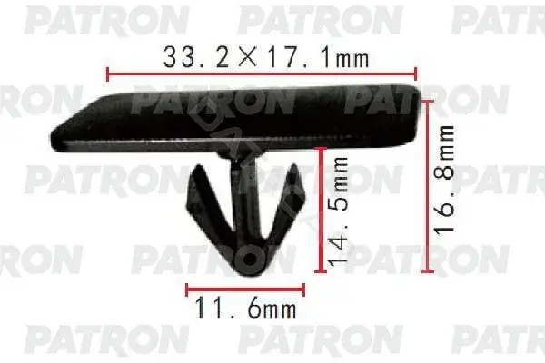 Клипсы, фиксаторы, зажимы PATRON P37-1720
