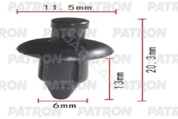 Клипсы, фиксаторы, зажимы PATRON P37-1723