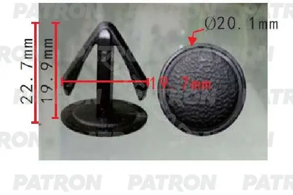 Клипсы, фиксаторы, зажимы PATRON P37-1724