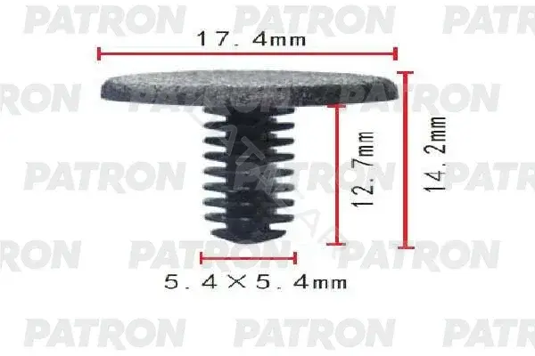 Клипсы, фиксаторы, зажимы PATRON P37-1728