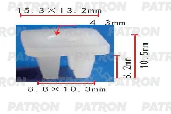 Клипсы, фиксаторы, зажимы PATRON P37-1730