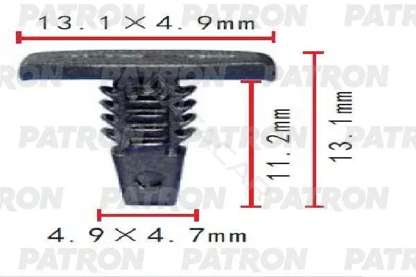 Клипсы, фиксаторы, зажимы PATRON P37-1731