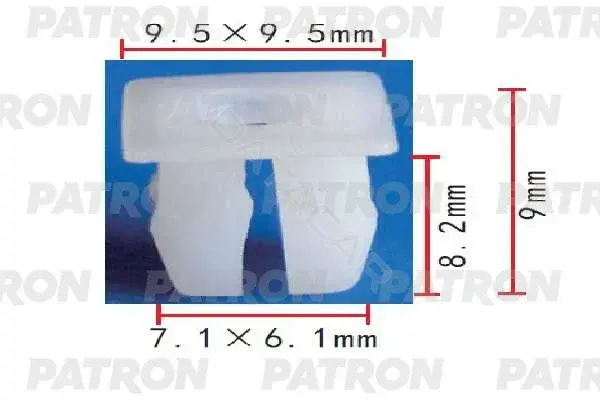 Клипсы, фиксаторы, зажимы PATRON P37-1741