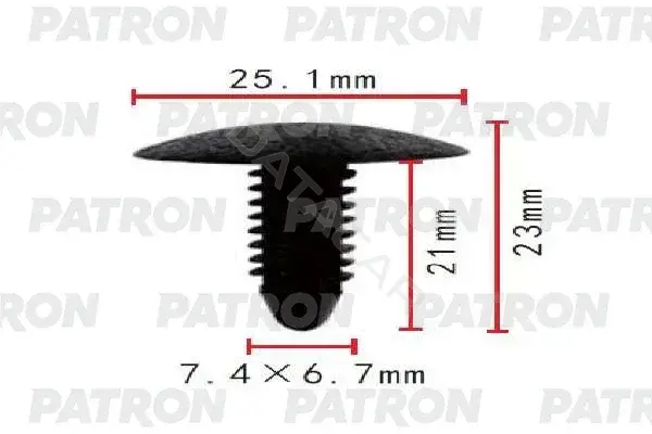Клипсы, фиксаторы, зажимы PATRON P37-1754