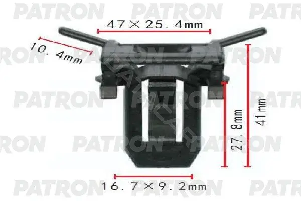 Клипсы, фиксаторы, зажимы PATRON P37-1756