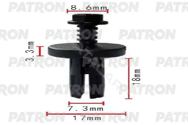 Клипсы, фиксаторы, зажимы PATRON P37-1757