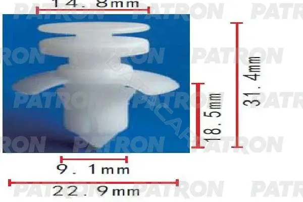 Клипсы, фиксаторы, зажимы PATRON P37-1760