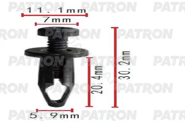 Клипсы, фиксаторы, зажимы PATRON P37-1762