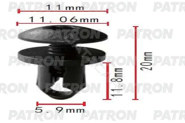 Клипсы, фиксаторы, зажимы PATRON P37-1765