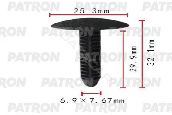Клипсы, фиксаторы, зажимы PATRON P37-1780