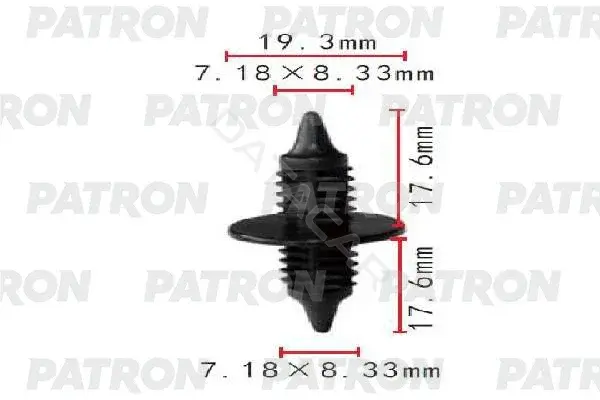 Клипсы, фиксаторы, зажимы PATRON P37-1782