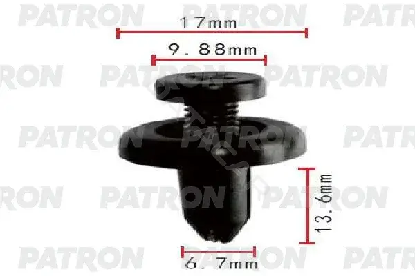 Клипсы, фиксаторы, зажимы PATRON P37-1787