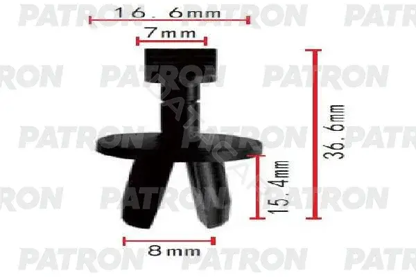 Клипсы, фиксаторы, зажимы PATRON P37-1797