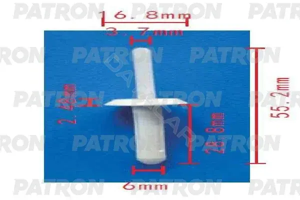 Клипсы, фиксаторы, зажимы PATRON P37-1804