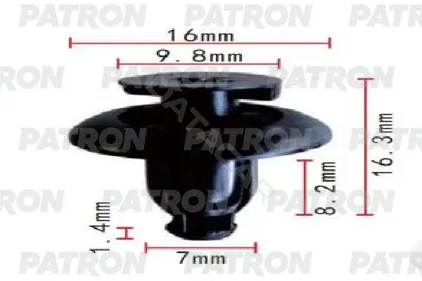 Клипсы, фиксаторы, зажимы PATRON P37-1809