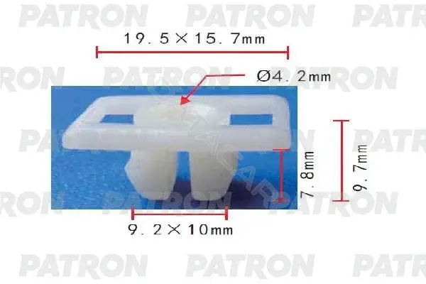 Клипсы, фиксаторы, зажимы PATRON P37-1818