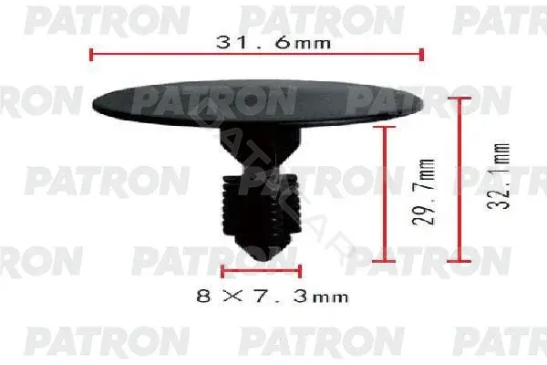 Клипсы, фиксаторы, зажимы PATRON P37-1820