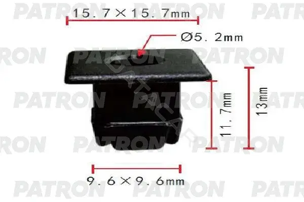 Клипсы, фиксаторы, зажимы PATRON P37-1824