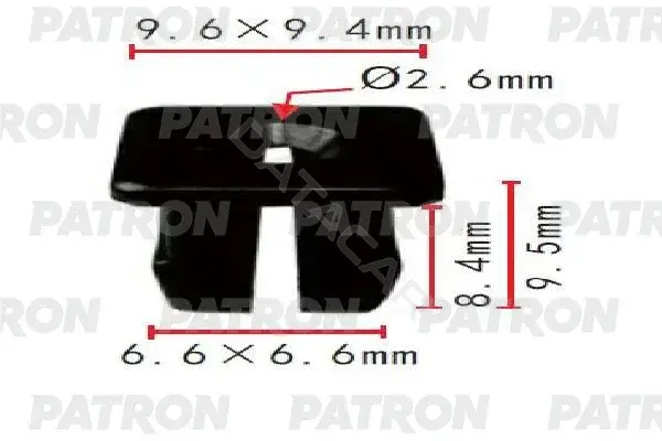 Клипсы, фиксаторы, зажимы PATRON P37-1828