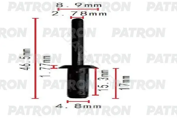 Клипсы, фиксаторы, зажимы PATRON P37-1830