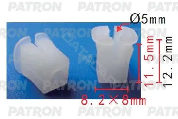 Клипсы, фиксаторы, зажимы PATRON P37-1836