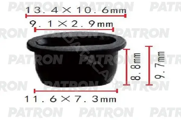 Клипсы, фиксаторы, зажимы PATRON P37-1839
