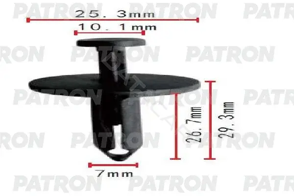 Клипсы, фиксаторы, зажимы PATRON P37-1852
