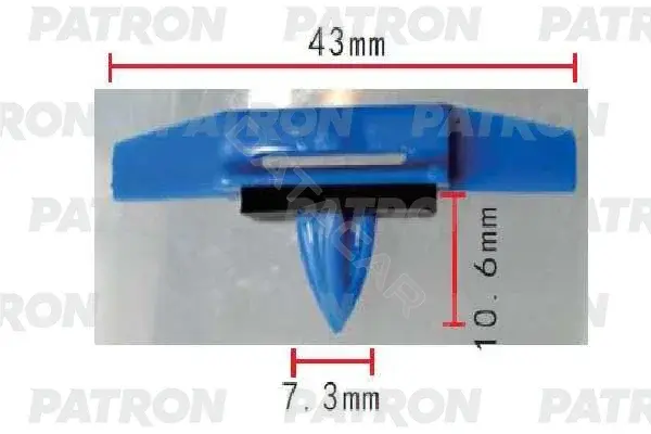 Клипсы, фиксаторы, зажимы PATRON P37-1875