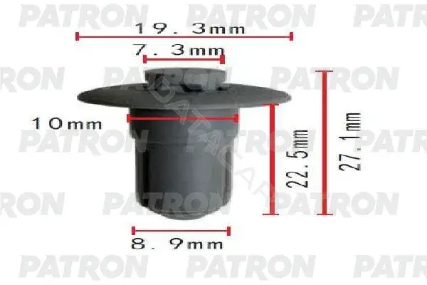 Клипсы, фиксаторы, зажимы PATRON P37-1889