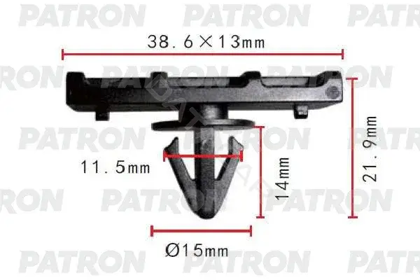 Клипсы, фиксаторы, зажимы PATRON P37-1891