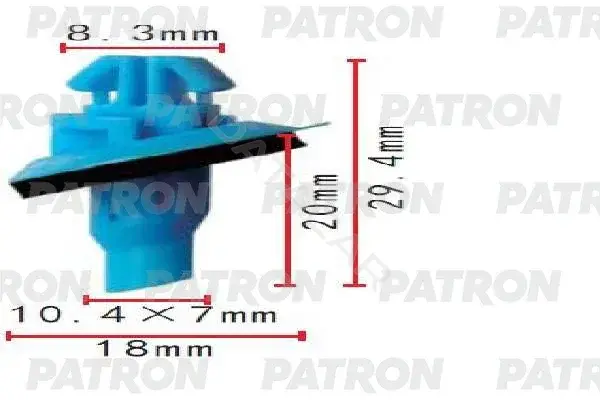 Клипсы, фиксаторы, зажимы PATRON P37-1892