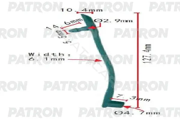 Клипсы, фиксаторы, зажимы PATRON P37-1899