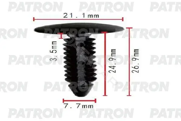 Клипсы, фиксаторы, зажимы PATRON P37-1901