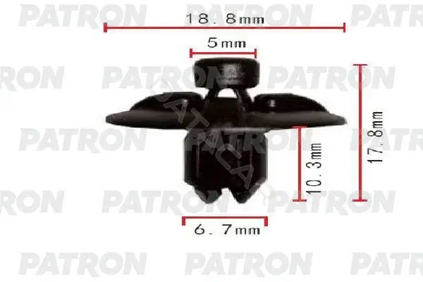 Клипсы, фиксаторы, зажимы PATRON P37-1904