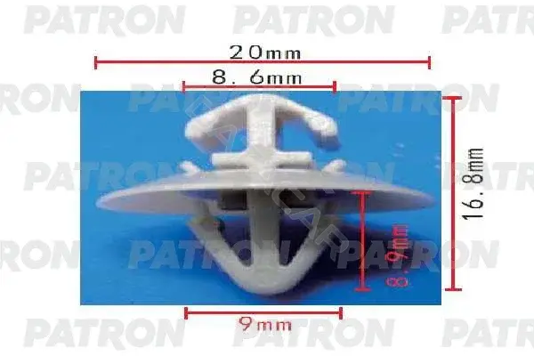 Клипсы, фиксаторы, зажимы PATRON P37-1907