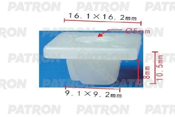 Клипсы, фиксаторы, зажимы PATRON P37-1909