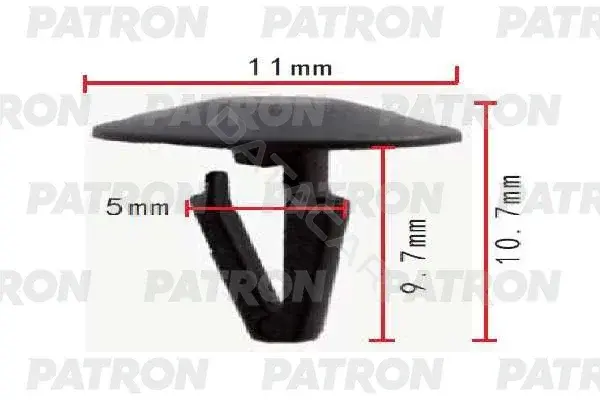 Клипсы, фиксаторы, зажимы PATRON P37-1911